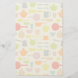 Het Patroon van schotels Briefpapier