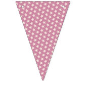 Het patroon van sterren transparant wit + uw achte vlaggetjes (Eerste vlag)