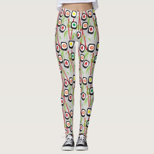 Het Patroon van sushi Leggings (Voorkant)