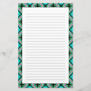 Het Patroon van Suzani met Oezbekistaanse en Briefpapier