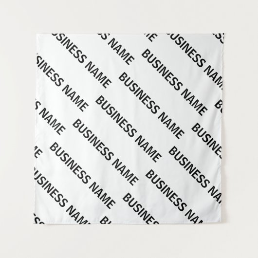 Het patroon van uw bedrijfsnaam | Zwart-wit Wandkleed (Voorkant (horizontaal))