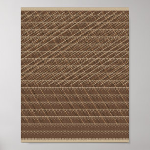 Het patroon van wind en regen poster