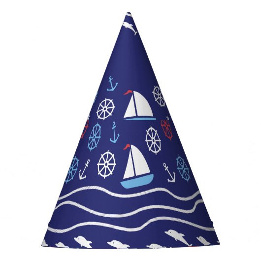 Het patroonleven:  Naadloos zee Feesthoedjes (Voorkant)