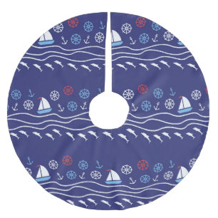 Het patroonleven: Naadloos zee Kerstboom Rok