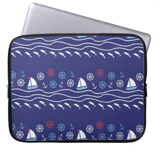 Het patroonleven:  Naadloos zee Laptop Sleeve