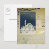 Het paviljoen Stadtbahn in Wenen Briefkaart (Voorkant / Achterkant)