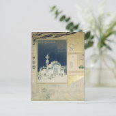 Het paviljoen Stadtbahn in Wenen Briefkaart (Staand voorkant)