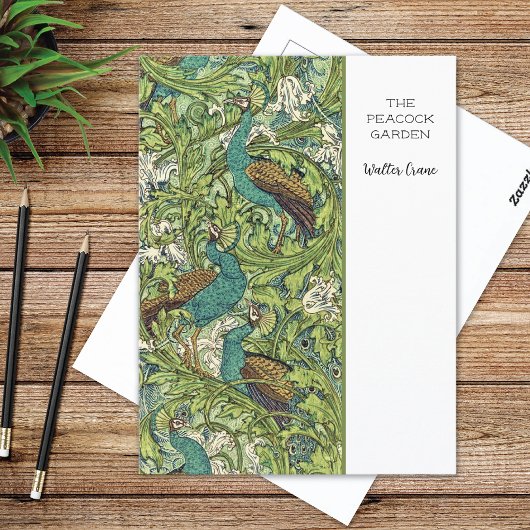 Het Peacock Garden Walter Crane Briefkaart