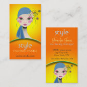 Het Peacock-meisje, Visitekaartje (Voorkant / Achterkant)