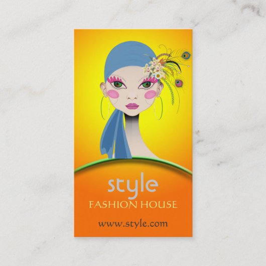 Het Peacock-meisje, Visitekaartje (Voorkant)