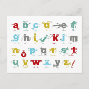 Het Pelican Alphabet Briefkaart