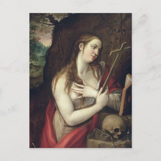 Het Penitent Magdalene, 1579 Briefkaart (Voorkant)