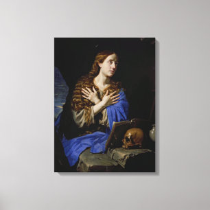Het Penitent Magdalene, 1657 Canvas Afdruk