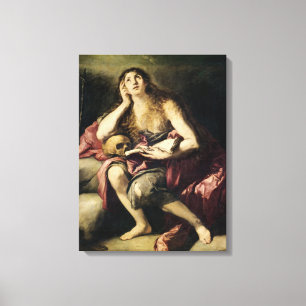 Het Penitent Magdalene Canvas Afdruk