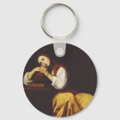 Het Penitent Mary Magdalene door Giacomo Galli Sleutelhanger (Achterkant)