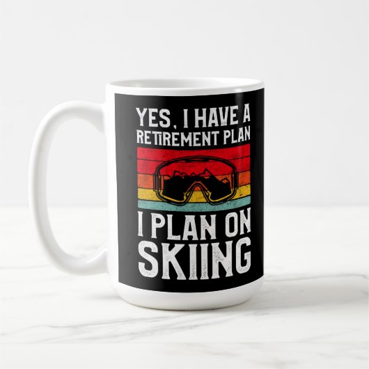 Het  pensioenplan voor Snow Ski dat ik van plan be Koffiemok (Links)