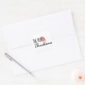 Het perceel Dickens Vierkante Sticker (Envelop)