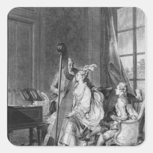 Het perfecte akkoord vierkante sticker