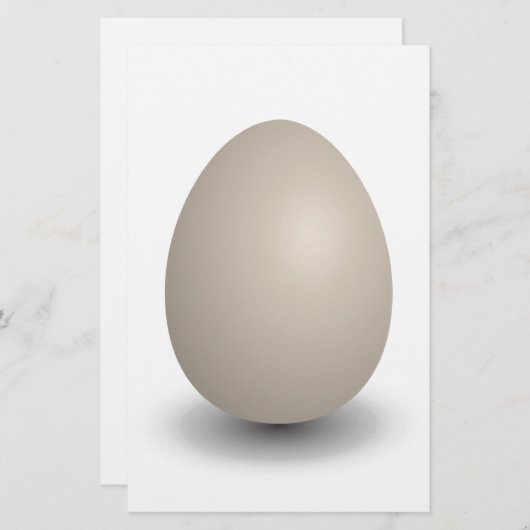 het perfecte ei briefpapier (Voorkant / Achterkant)