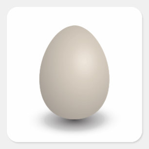 het perfecte ei vierkante sticker