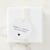 Het perfecte gemengde moderne zwarte en witte huwe bedankjes labels (In situ)