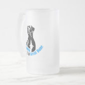 Het perfecte kind is een geweldige dane matglas bierpul (Voorkant links)