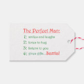 Het perfecte Man Cadeaulabel (Voorkant (Horizontaal))