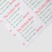 Het perfecte Man-weefsel papier (Detail)
