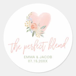 Het perfecte mengsel, thee of koffie ronde sticker