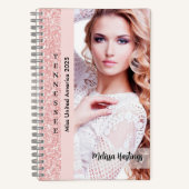 Het perfecte Notitieboek | Roos Pink Glitz (Voorkant)