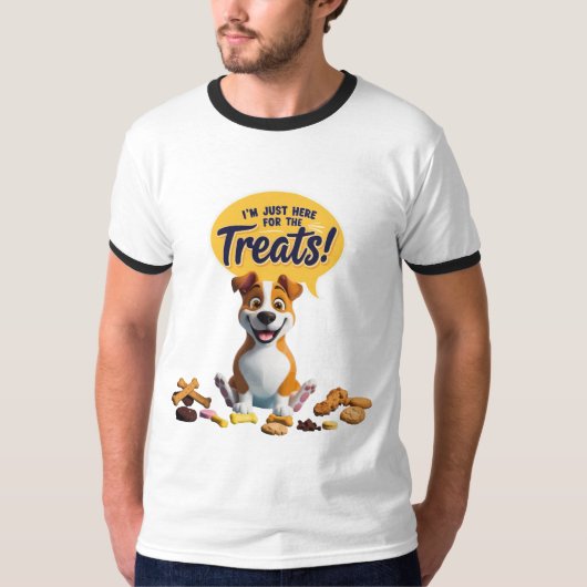Het perfecte T-shirt voor snackliefhebbers!" (Voorkant)