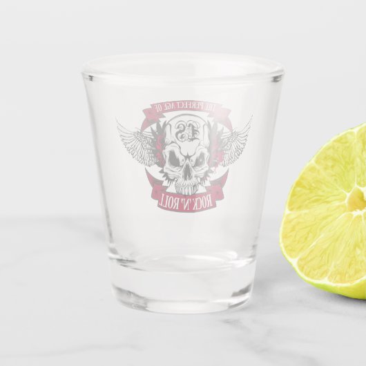 Het perfecte tijdperk voor rots en rolglas shot glas (Achterkant)