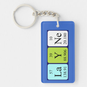 Het periodieke lijst van de lay-out - naamsleutelw sleutelhanger