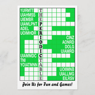 Het periodieke Scramble van de Lijst van Word nodi Kaart