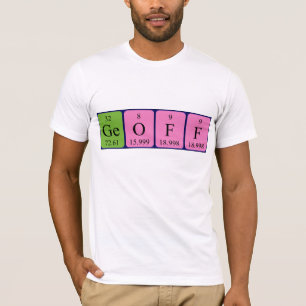Het periodieke shirt van de Naam van de Geoff peri