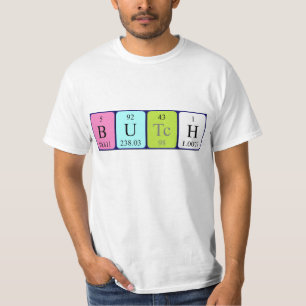 Het periodieke shirt van de Naam van de knoop