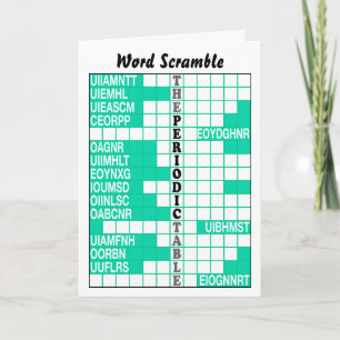 Het periodieke Woord van de Lijst gooit door Kaart