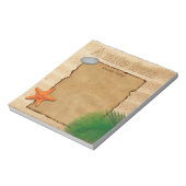 Het perkament met de zand "A note van" — Notitiebl Notitieblok (Gedraaid)