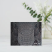 Het Personaliseerbare Briefkaart van de Olifant (Staand voorkant)