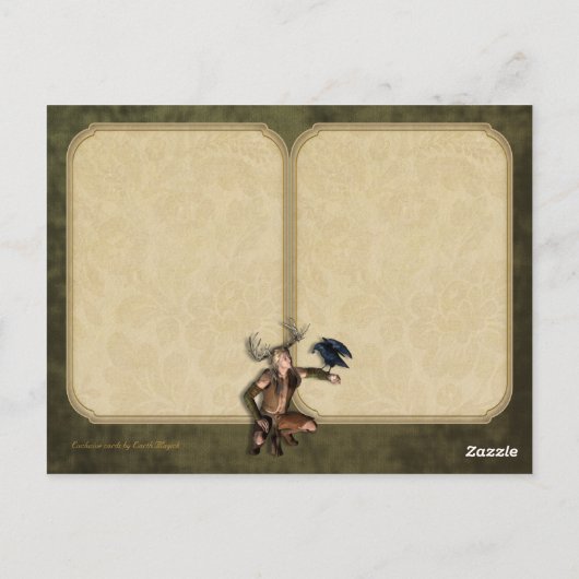 Het Personaliseerbare Briefkaart van het Mannetje (Achterkant)