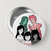 HET PERSONEEL RONDE BUTTON 7,6 CM (Voorkant /achterkant)