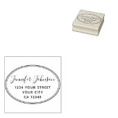 Het persoonlijke Adres van de Terugkeer van de Naa Rubberstempel (Gestempeld)