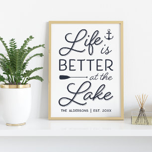 Het persoonlijke leven is beter in het Lake Print
