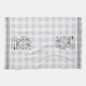 Het persoonlijke leven is beter op de kust theedoek (Horizontaal)