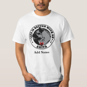 Het persoonlijke leven van Akita is beter met een T-shirt