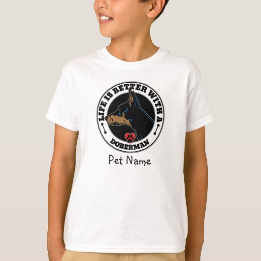 Het persoonlijke leven van Doberman is beter T-shirt (Voorkant)