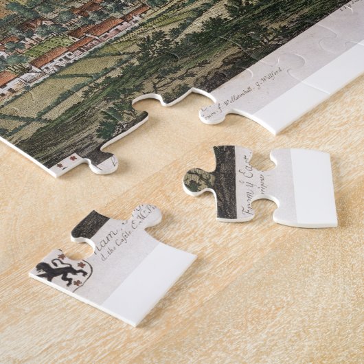 Het perspectief van Nottingham uit het Oosten gegr Legpuzzel (Zijkant)