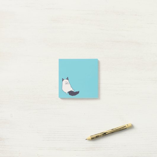 Het Pet - Kat Post-it® Notes (Op bureau)