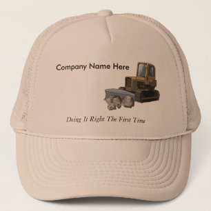 Het Pet van de Slogan van het Excavation Company