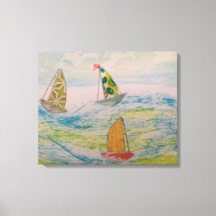 Het Pet van een clown Canvas Afdruk